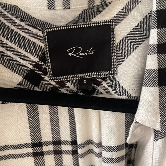 NWOT Rails collard plaid Hunter shirt - Picture 6 of 9